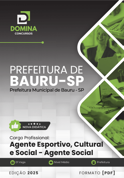 Apostila Agente Social Bauru SP 2025