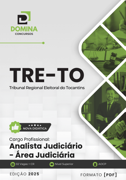 Apostila Analista Judiciário Área Judiciária TRE TO 2025