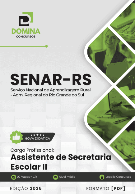 Apostila Assistente de Secretária Escolar II SENAR RS 2025