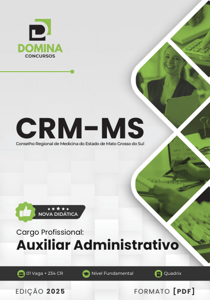 Apostila Auxiliar Administrativo CRM MS 2025