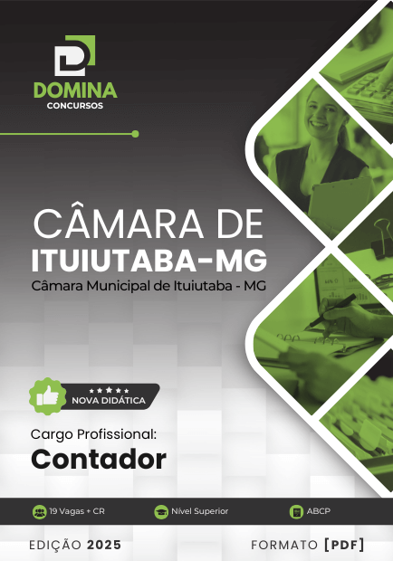 Apostila Contador Câmara Ituiutaba MG 2025