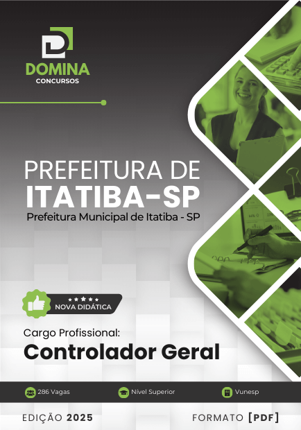 Apostila Controlador Geral Itatiba SP 2025