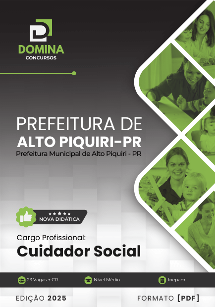 Apostila Cuidador Social Alto Piquiri PR 2025