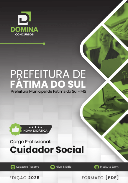 Apostila Cuidador Social Fátima do Sul MS 2025