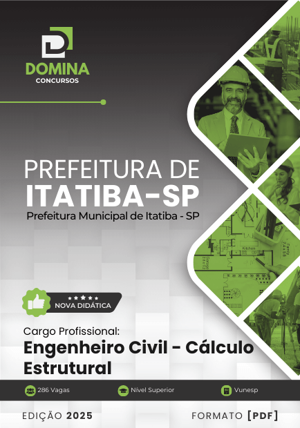 Apostila Engenheiro Civil - Cálculo Estrutural Itatiba SP 2025