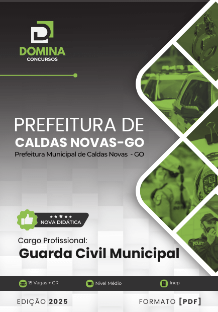 Apostila Guarda Civil Municipal Caldas Novas GO 2025