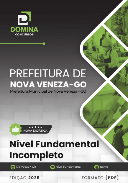 Apostila Nível Fundamental Incompleto Nova Veneza GO 2025