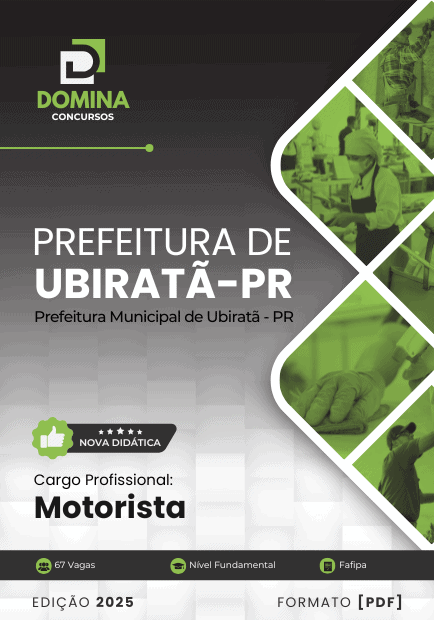 Apostila Motorista Ubiratã PR 2025