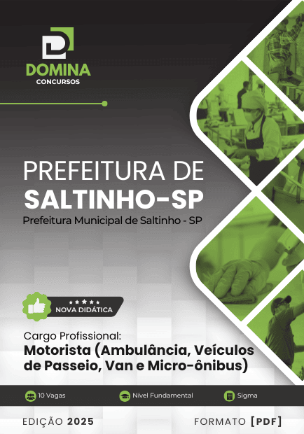 Apostila Motorista Saltinho SP 2025