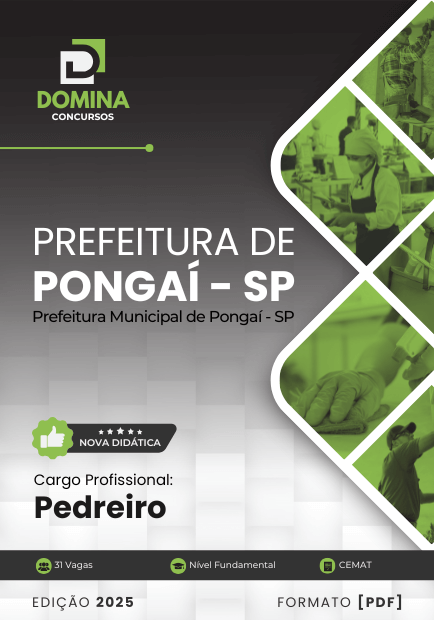 Apostila Pedreiro Pongaí SP 2025