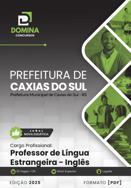 Apostila Professor de Inglês Caxias do Sul RS 2025