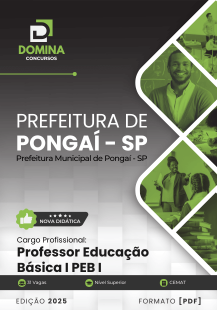 Apostila Professor de Educação Básica Pongaí SP 2025