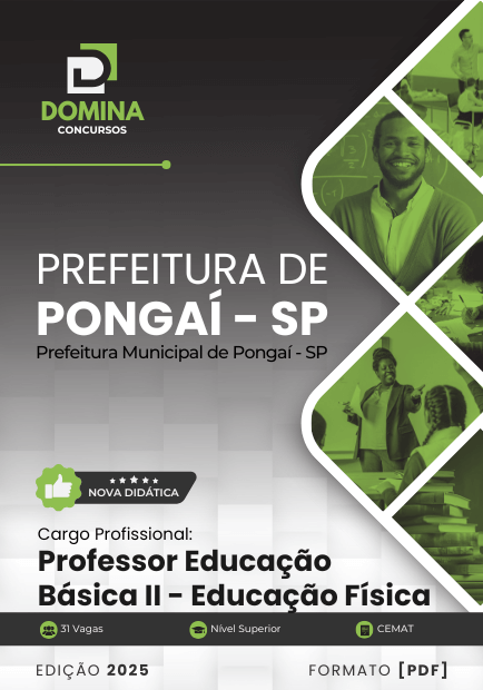 Apostila Professor de Educação Física Pongaí SP 2025
