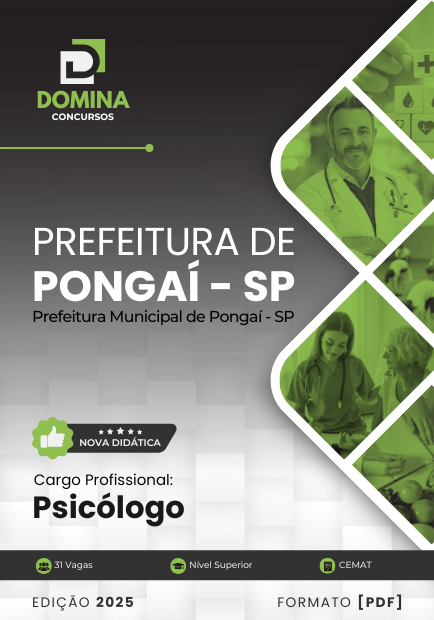 Apostila Psicólogo Pongaí SP 2025