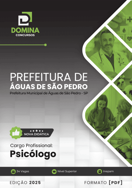 Apostila Psicólogo Águas de São Pedro SP 2025