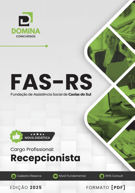 Apostila Recepcionista FAS Caxias do Sul RS 2025