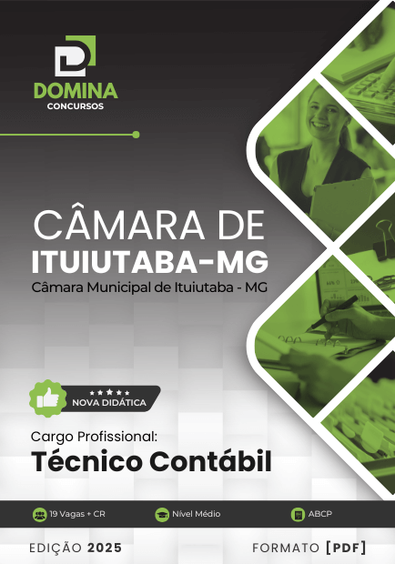 Apostila Técnico Contábil Câmara Ituiutaba MG 2025