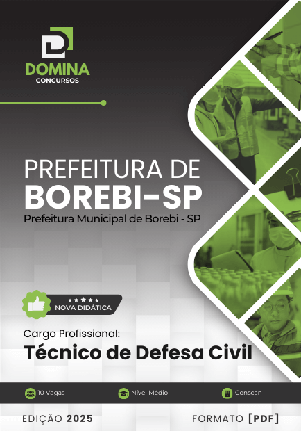 Apostila Técnico de Defesa Civil Borebi SP 2025