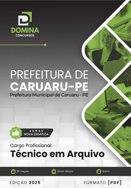 Apostila Técnico em Arquivo Caruaru PE 2025