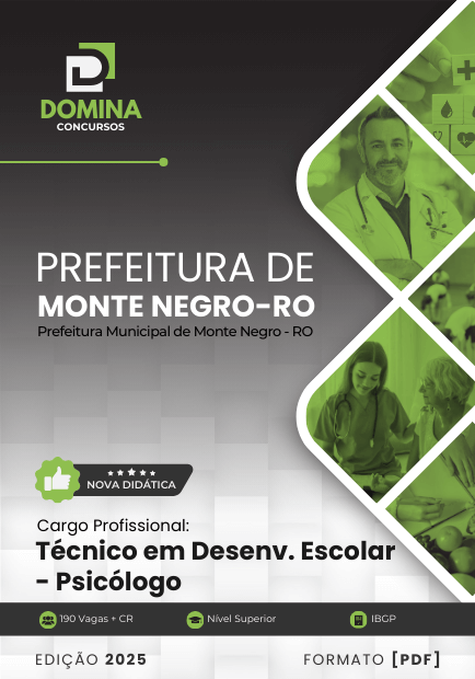 Apostila Técnico Psicólogo Monte Negro RO 2025