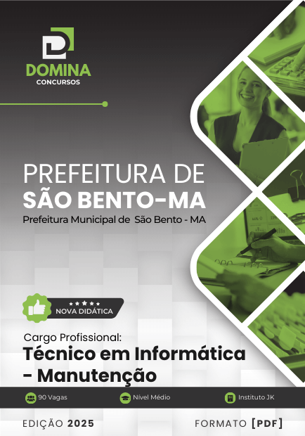 Apostila Técnico em Informática - Manutenção São Bento MA 2025