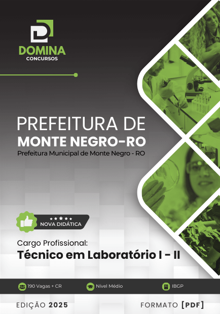 Apostila Técnico em Laboratório Monte Negro RO 2025