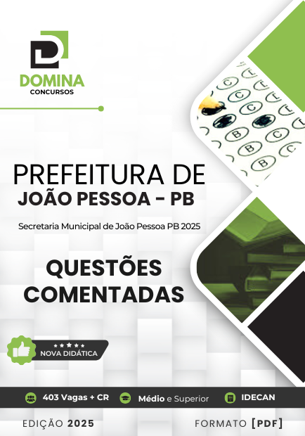 120 Questões Comentadas SME João Pessoa PB 2025