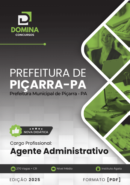 Apostila Agente Administrativo Piçarra PA 2025