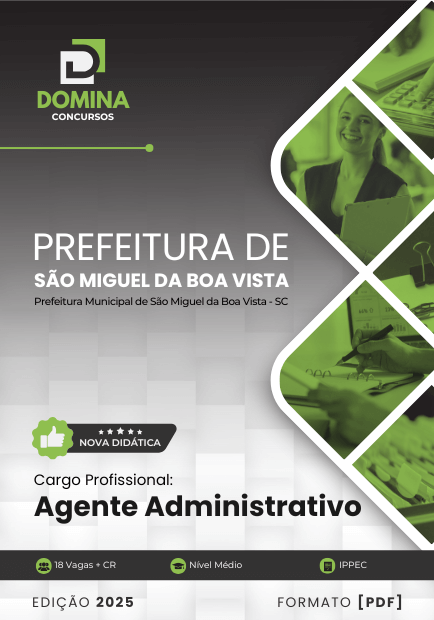 Apostila Agente Administrativo São Miguel da Boa Vista SC 2025