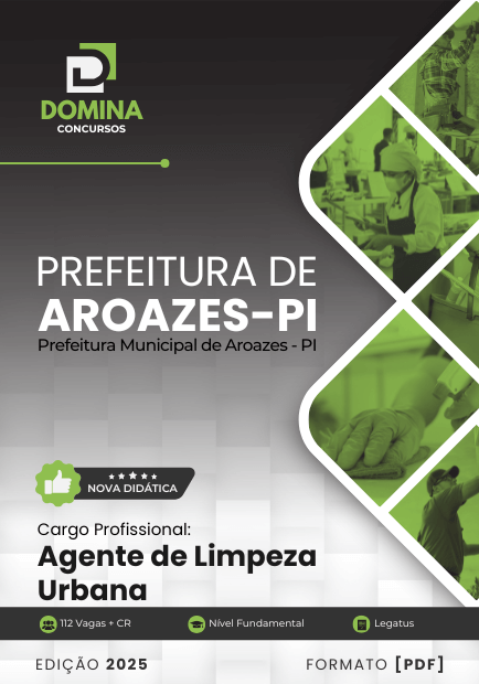 Apostila Agente de Limpeza Urbana Aroazes PI 2025