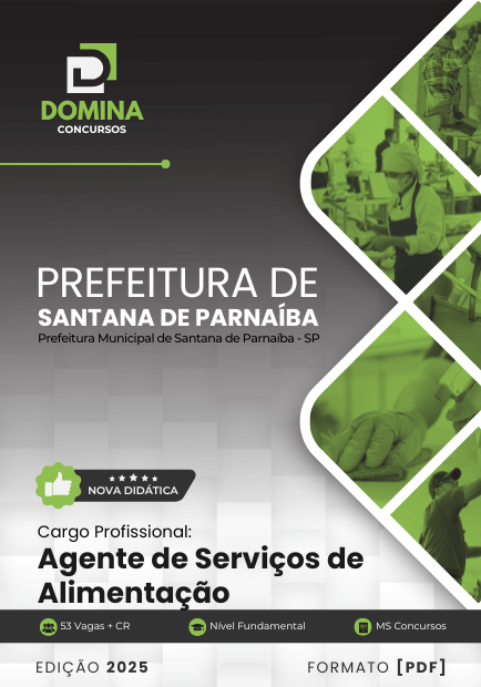 Apostila Agente de Serviços de Alimentação Santana de Parnaíba SP 2025