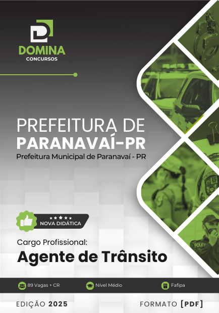 Apostila Agente de Trânsito Paranavaí PR 2025