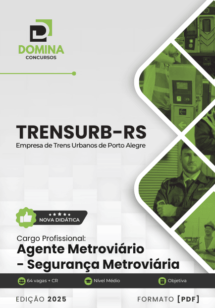 Apostila Agente Metroviário Segurança Metroviária TRENSURB RS 2025