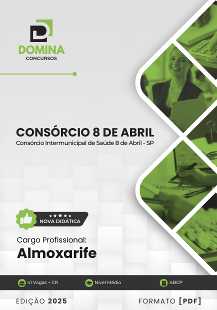 Apostila Almoxarife Consórcio Saúde 8 de Abril SP 2025