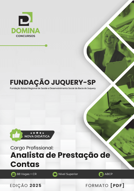 Apostila Analista Prestação Contas Fundação Juquery SP 2025