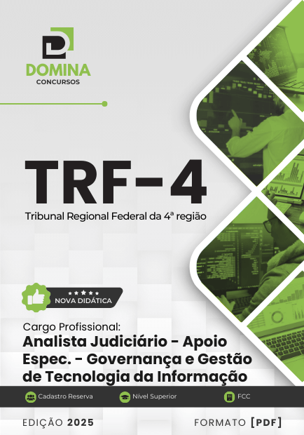 Apostila Analista Judiciário Governança e Gestão de TI TRF 4 2025
