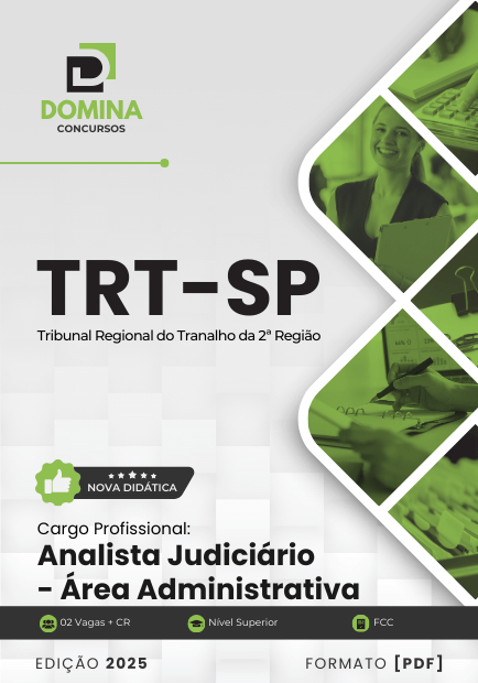Apostila Analista Judiciário Administrativa TRT SP 2025