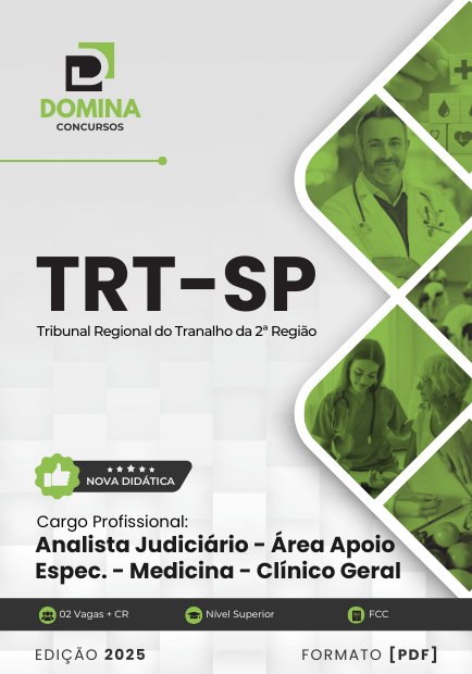 Apostila Analista Judiciário Medicina Clínica Geral TRT SP 2025