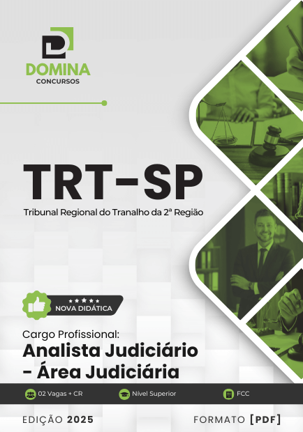 Apostila Analista Área Judiciária TRT SP 2025