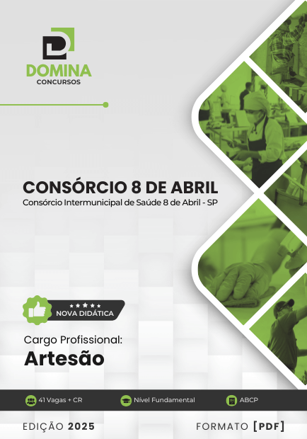 Apostila Artesão Consórcio Saúde 8 de Abril SP 2025