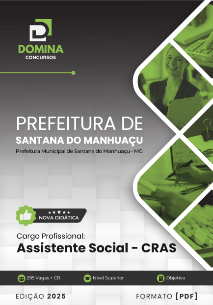 Apostila Assistente Social CRAS Santana do Manhuaçu MG 2025
