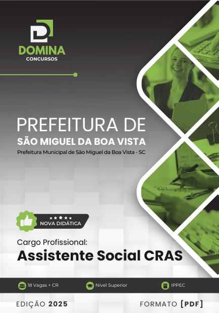 Apostila Assistente Social CRAS São Miguel da Boa Vista SC 2025