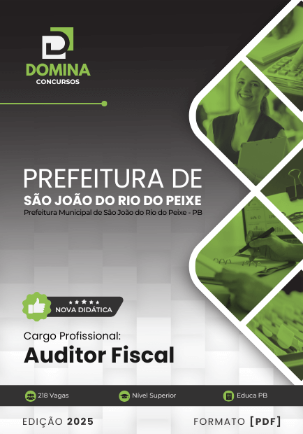 Apostila Auditor Fiscal São João Rio Peixe PB 2025