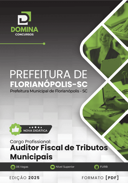 Apostila Auditor Fiscal Auditoria Fiscalização Florianópolis SC 2025