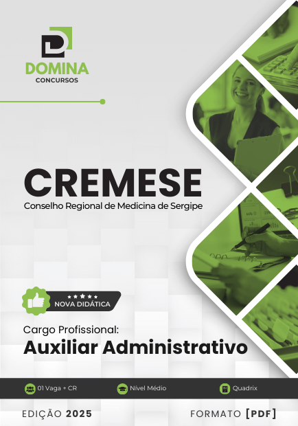 Apostila Auxiliar Administrativo Cremese SE 2025