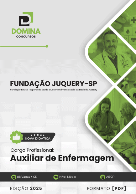 Apostila Auxiliar Enfermagem Fundação Juquery SP 2025