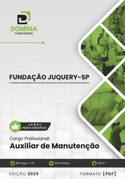 Apostila Auxiliar Manutenção Fundação Juquery SP 2025