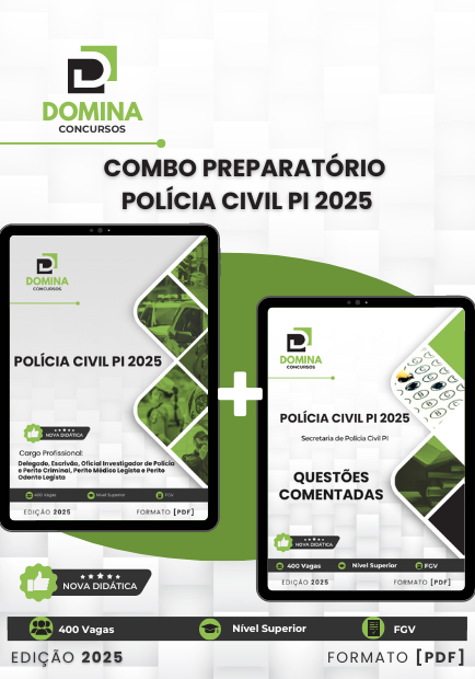 Combo Preparatório Polícia Civil PI 2025