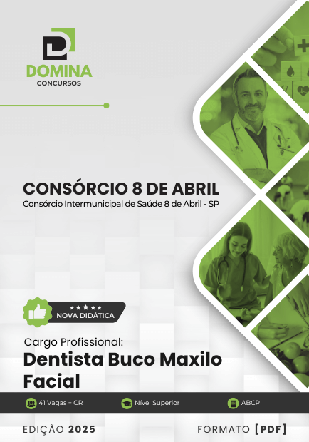 Apostila Dentista Buco Maxilo Facial Consórcio Saúde 8 de Abril SP 2025