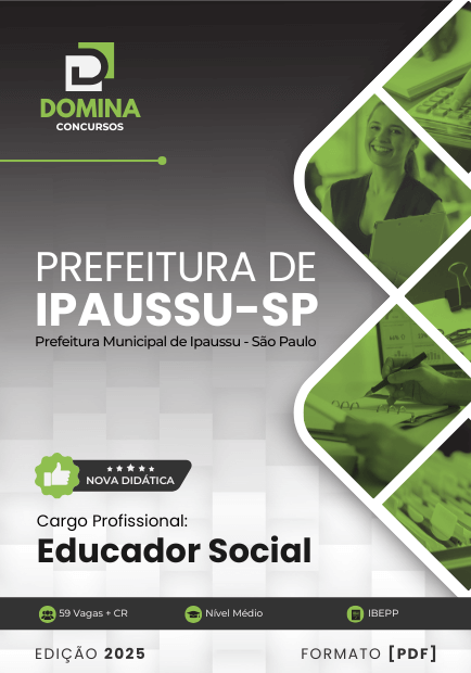 Apostila Educador Social Ipaussu SP 2025
